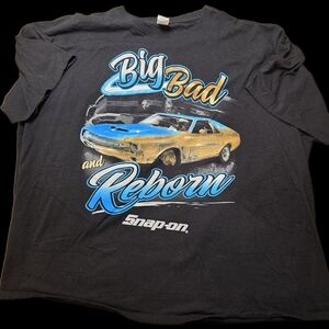 Snap On Big Bad & Reborn Muscle Car Graphic Print Toolbox Giveaway T-shirt 3XL
